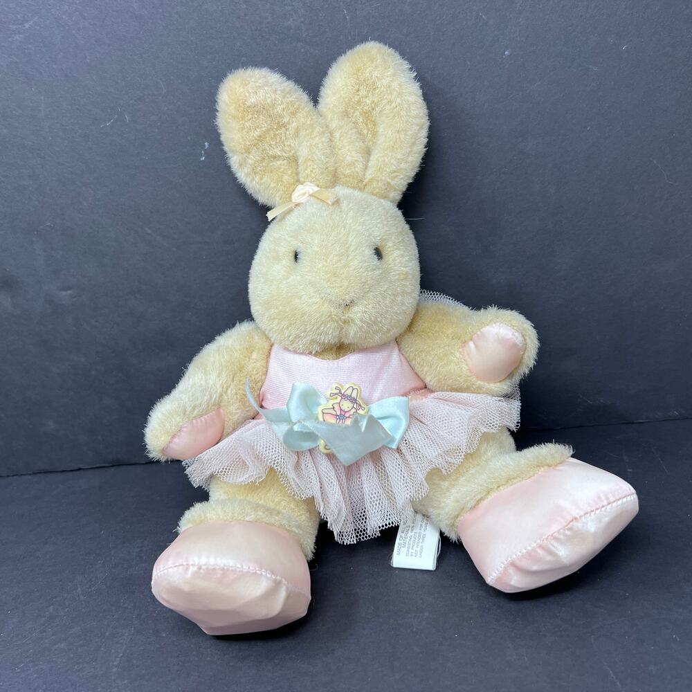 Daisy Kingdom Ballerina Bunny Pink Tutu Dress Plush Stuffed Rabbit Vintage 1992
